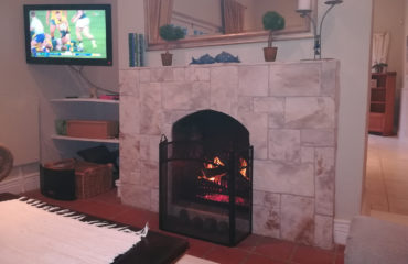 Summer House fireplace